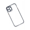 Mey İthalat® iPhone 12 Pro Kılıf Miami Şeffaf Silikon - Gri