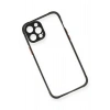 Mey İthalat® iPhone 12 Pro Kılıf Miami Şeffaf Silikon - Siyah