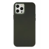 Mey İthalat® iPhone 12 Pro Max Kılıf Asya Deri Silikon - Koyu Yeşil