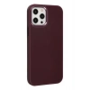 Mey İthalat® iPhone 12 Pro Max Kılıf Asya Deri Silikon - Mürdüm