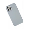 Mey İthalat®  iPhone 12 Pro Max Kılıf Asya Deri Silikon - Sierra Blue