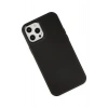 Mey İthalat® iPhone 12 Pro Max Kılıf Asya Deri Silikon - Siyah