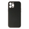 Mey İthalat®  iPhone 12 Pro Max Kılıf Coco Deri Silikon Kapak - Siyah