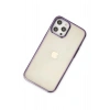 Mey İthalat® iPhone 12 Pro Max Kılıf Element Silikon - Mor