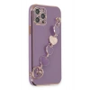 Mey İthalat®  iPhone 12 Pro Max Kılıf Esila Silikon - Mor
