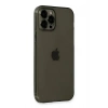Mey İthalat®  iPhone 12 Pro Max Kılıf Fly Lens Silikon - Siyah