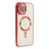 Mey İthalat®  iPhone 12 Pro Max Kılıf Kross Magneticsafe Kapak - Kırmızı