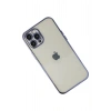 Mey İthalat®  iPhone 12 Pro Max Kılıf  Lensli Silikon - Mor