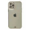 Mey İthalat® iPhone 12 Pro Max Kılıf Liva Taşlı Silikon - Beyaz