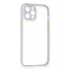 Mey İthalat® iPhone 12 Pro Max Kılıf Miami Şeffaf Silikon - Lila