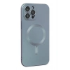 Mey İthalat®  iPhone 12 Pro Max Kılıf Moshi Lens Magneticsafe Silikon - Sierra Blue