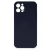Mey İthalat®  iPhone 12 Pro Max Kılıf Nano içi Kadife Silikon - Lacivert