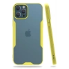 Mey İthalat®  iPhone 12 Pro Max Kılıf Platin Silikon - Sarı