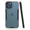 Mey İthalat®  iPhone 12 Pro Max Kılıf Platin Silikon - Siyah