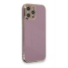 Mey İthalat®  iPhone 12 Pro Max Kılıf Volet Silikon - Mor