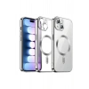 Mey İthalat®  iPhone 13 Kılıf Kross Magneticsafe Kapak - Titan Gri