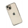 Mey İthalat®  iPhone 13 Kılıf  Lensli Silikon - Gümüş