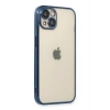 Mey İthalat®  iPhone 13 Kılıf  Lensli Silikon - Lacivert