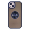 Mey İthalat®  iPhone 13 Kılıf Montreal Yüzüklü Silikon Kapak - Lacivert