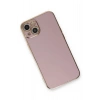 Mey İthalat®  iPhone 13 Kılıf Volet Silikon - Mor