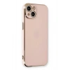 Mey İthalat®  iPhone 13 Kılıf Volet Silikon - Pembe