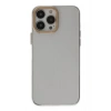 Mey İthalat®  iPhone 13 Pro Kılıf Anka PC Sert Metal Kapak - Şeffaf