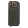 Mey İthalat®  iPhone 13 Pro Kılıf Coco Karbon Silikon - Füme