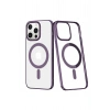 Mey İthalat®  iPhone 13 Pro Kılıf Element Magneticsafe Sert Kapak - Derin Mor