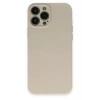 Mey İthalat®  iPhone 13 Pro Kılıf Nano içi Kadife Silikon - Bej