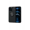 Mey İthalat® iPhone 13 Pro Kılıf Range Yüzüklü Silikon - Siyah