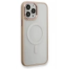 Mey İthalat®  iPhone 13 Pro Kılıf Room Magneticsafe Silikon - Pudra