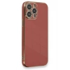 Mey İthalat®  iPhone 13 Pro Kılıf Volet Silikon - Kırmızı