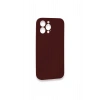 Mey İthalat®  iPhone 13 Pro Max Kılıf Lansman Legant Silikon - Bordo
