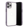 Mey İthalat®  iPhone 13 Pro Max Kılıf  Lensli Silikon - Mor