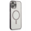 Mey İthalat® iPhone 13 Pro Max Kılıf Magneticsafe Lazer Silikon - Siyah