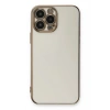 Mey İthalat®  iPhone 13 Pro Max Kılıf Volet Silikon - Beyaz