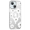 Mey İthalat®   iPhone 14 Floral Magsafe Kapak - Beyaz