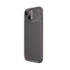 Mey İthalat®   iPhone 14 Kılıf Auto Focus Karbon Kapak - Gri