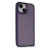 Mey İthalat®   iPhone 14 Kılıf Elegant Kapak - Derin Mor