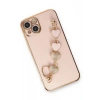 Mey İthalat® iPhone 14 Kılıf Esila Silikon - Pudra
