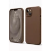 Mey İthalat®   iPhone 14 Kılıf First Silikon - Kahverengi