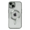 Mey İthalat®  iPhone 14 Kılıf Kross Magneticsafe Kapak - Gümüş