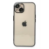 Mey İthalat®  iPhone 14 Kılıf  Lensli Silikon - Siyah