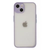Mey İthalat®  iPhone 14 Kılıf Montreal Silikon Kapak - Mor