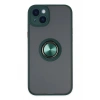 Mey İthalat®  iPhone 14 Kılıf Montreal Yüzüklü Silikon Kapak - Yeşil