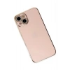 Mey İthalat®  iPhone 14 Kılıf Volet Silikon - Pembe