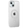 Mey İthalat®   iPhone 14 Move Taşlı Magsafe Kapak - Natural Grey
