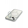 Mey İthalat®   iPhone 14 Pale Magsafe Standlı Kapak - Beyaz