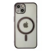 Mey İthalat® iPhone 14 Plus Kılıf Magneticsafe Lazer Silikon - Siyah