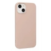 Mey İthalat®  iPhone 14 Plus Kılıf Nano içi Kadife Silikon - Pudra